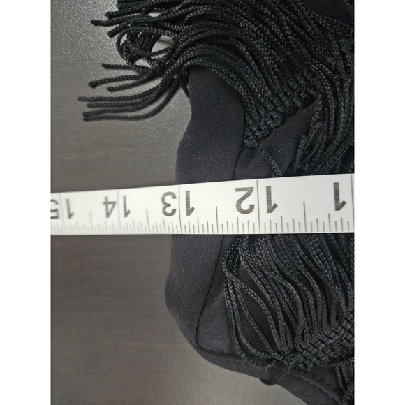 Joseph Ribkoff Black Fringe Tank Top Size‎ 2 XS Party Dance Flapper Style Canada - Picture 5 of 5